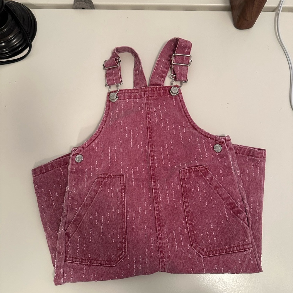 Adorable Pink Denim Overalls, Zara toddler size 1.5